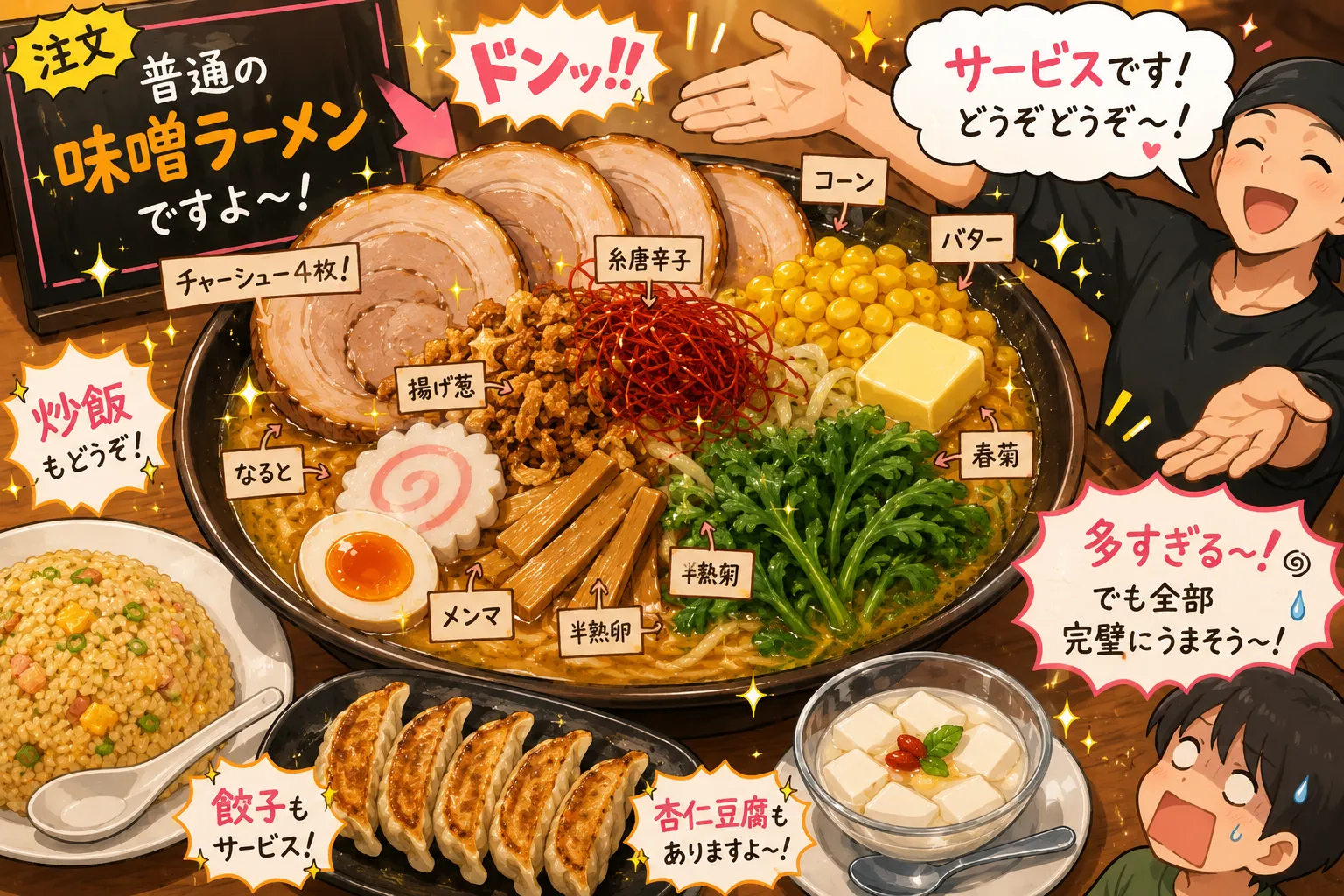 ChatGPT — 味噌ラーメンマシマシ