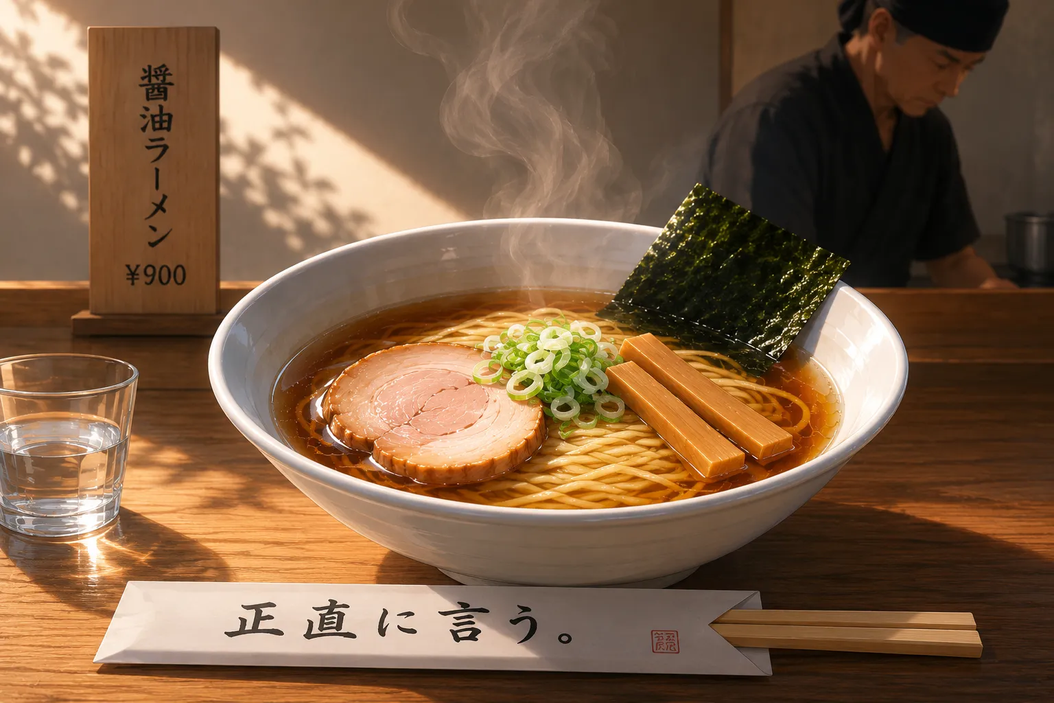 Claude — 醤油ラーメン ¥900
